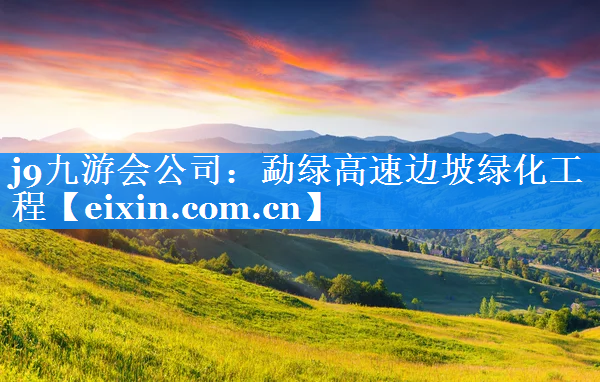 勐綠高速邊坡綠化工程