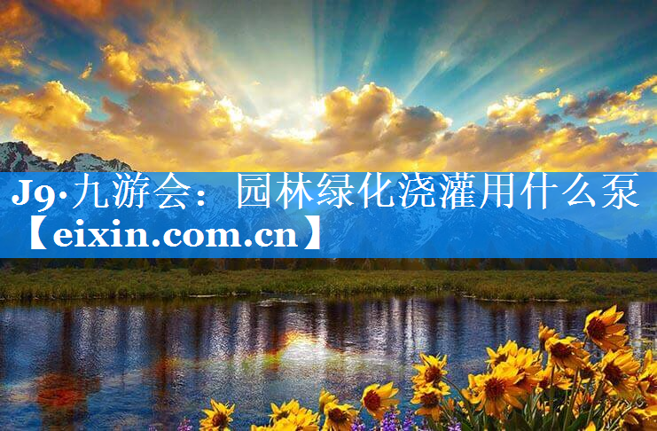 園林綠化澆灌用什么泵