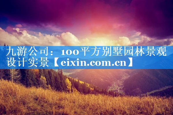 100平方別墅園林景觀設(shè)計實(shí)景