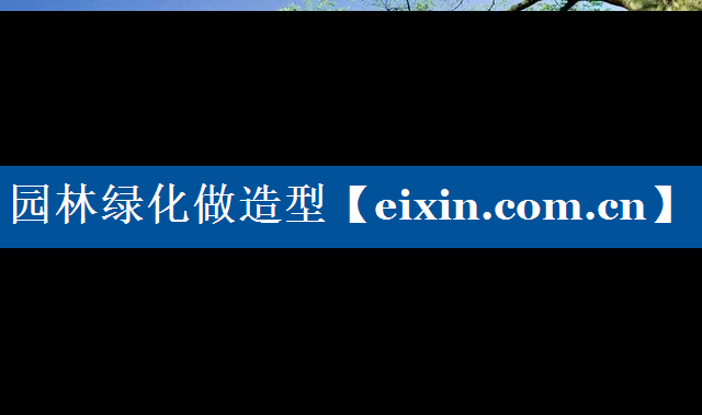 園林綠化做造型