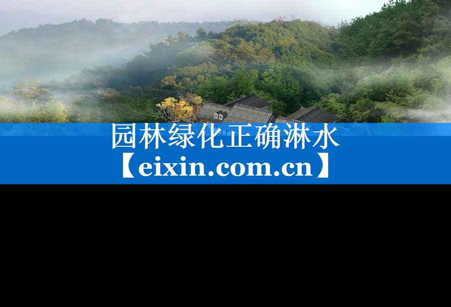 園林綠化正確淋水
