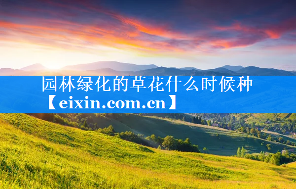 園林綠化的草花什么時(shí)候種