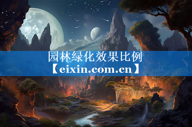 園林綠化效果比例